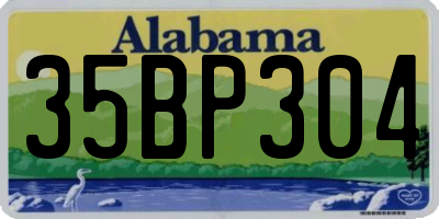 AL license plate 35BP304