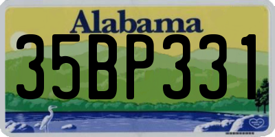 AL license plate 35BP331