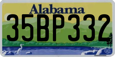 AL license plate 35BP332