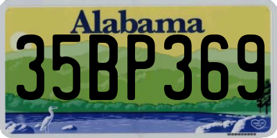 AL license plate 35BP369