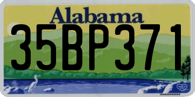 AL license plate 35BP371