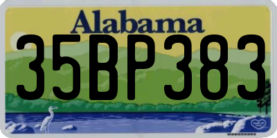 AL license plate 35BP383