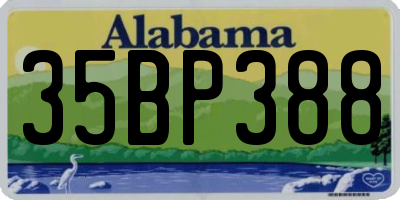 AL license plate 35BP388