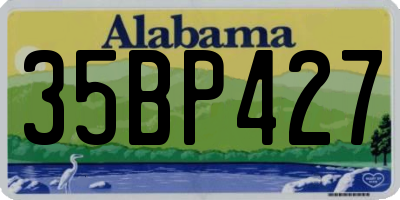 AL license plate 35BP427