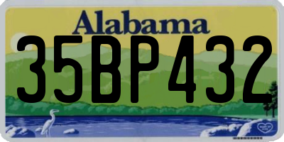 AL license plate 35BP432