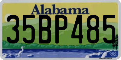 AL license plate 35BP485