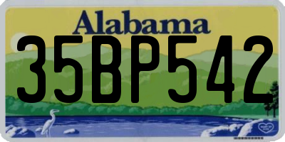 AL license plate 35BP542