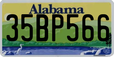 AL license plate 35BP566