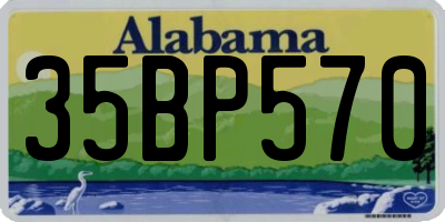 AL license plate 35BP570