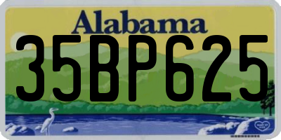 AL license plate 35BP625