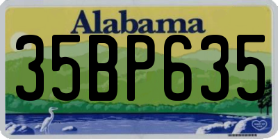 AL license plate 35BP635
