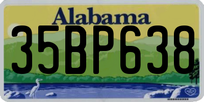 AL license plate 35BP638