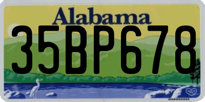 AL license plate 35BP678