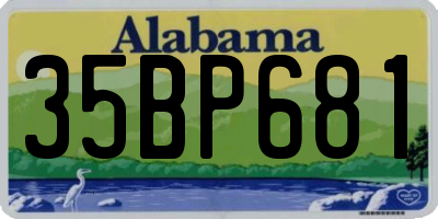 AL license plate 35BP681