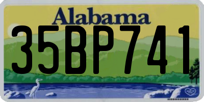 AL license plate 35BP741