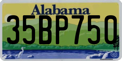 AL license plate 35BP750