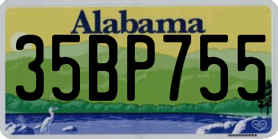 AL license plate 35BP755