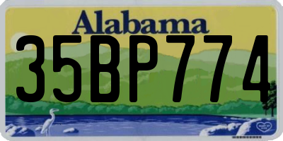 AL license plate 35BP774