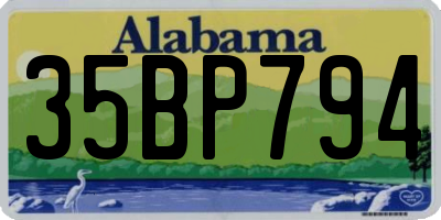AL license plate 35BP794