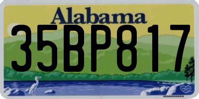 AL license plate 35BP817