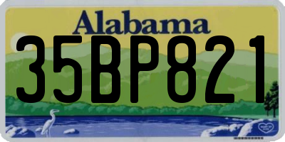 AL license plate 35BP821
