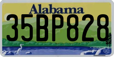 AL license plate 35BP828
