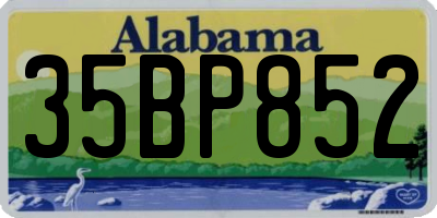 AL license plate 35BP852
