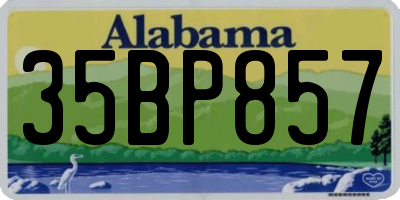AL license plate 35BP857