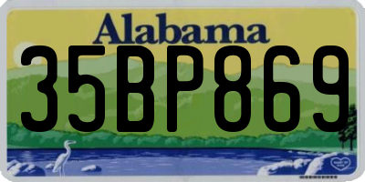AL license plate 35BP869