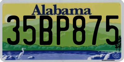 AL license plate 35BP875