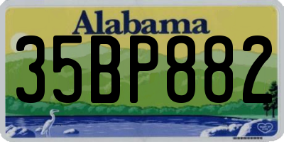AL license plate 35BP882