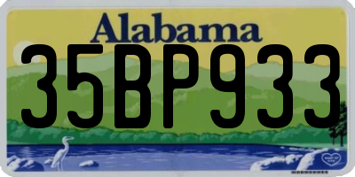 AL license plate 35BP933