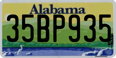 AL license plate 35BP935