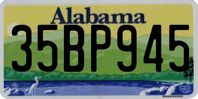 AL license plate 35BP945