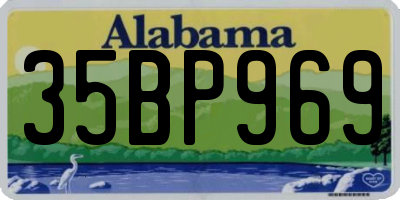 AL license plate 35BP969