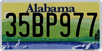 AL license plate 35BP977