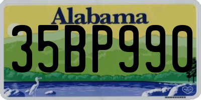 AL license plate 35BP990