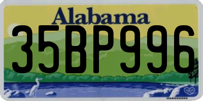 AL license plate 35BP996