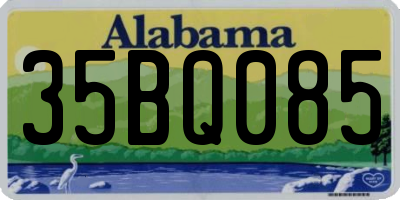 AL license plate 35BQ085