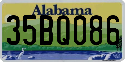 AL license plate 35BQ086