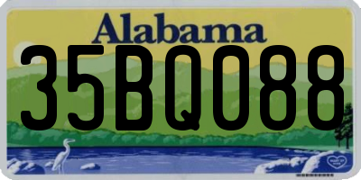 AL license plate 35BQ088