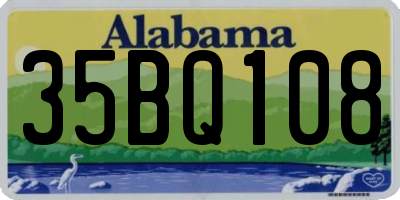 AL license plate 35BQ108