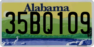 AL license plate 35BQ109