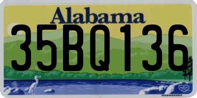 AL license plate 35BQ136