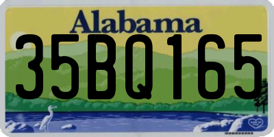 AL license plate 35BQ165