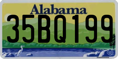 AL license plate 35BQ199