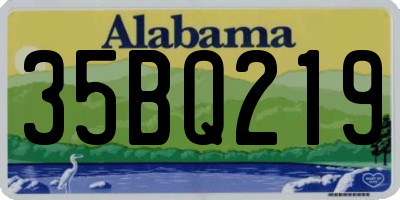 AL license plate 35BQ219