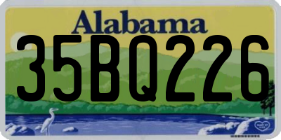 AL license plate 35BQ226