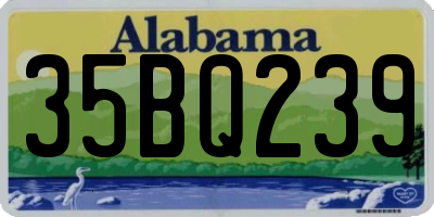 AL license plate 35BQ239
