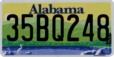 AL license plate 35BQ248